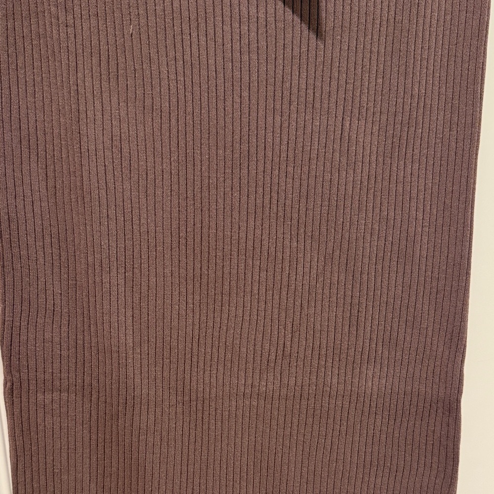 Zara Mauve Ribbed Skirt - Picture 4 of 4